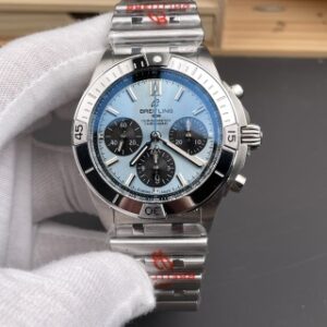 bls breitling mechanical timing b01 ice blue disc/42mm/7750 machine
