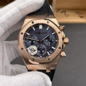 aps audemars piguet royal oak a rose gold blue/41mm/4401 machine